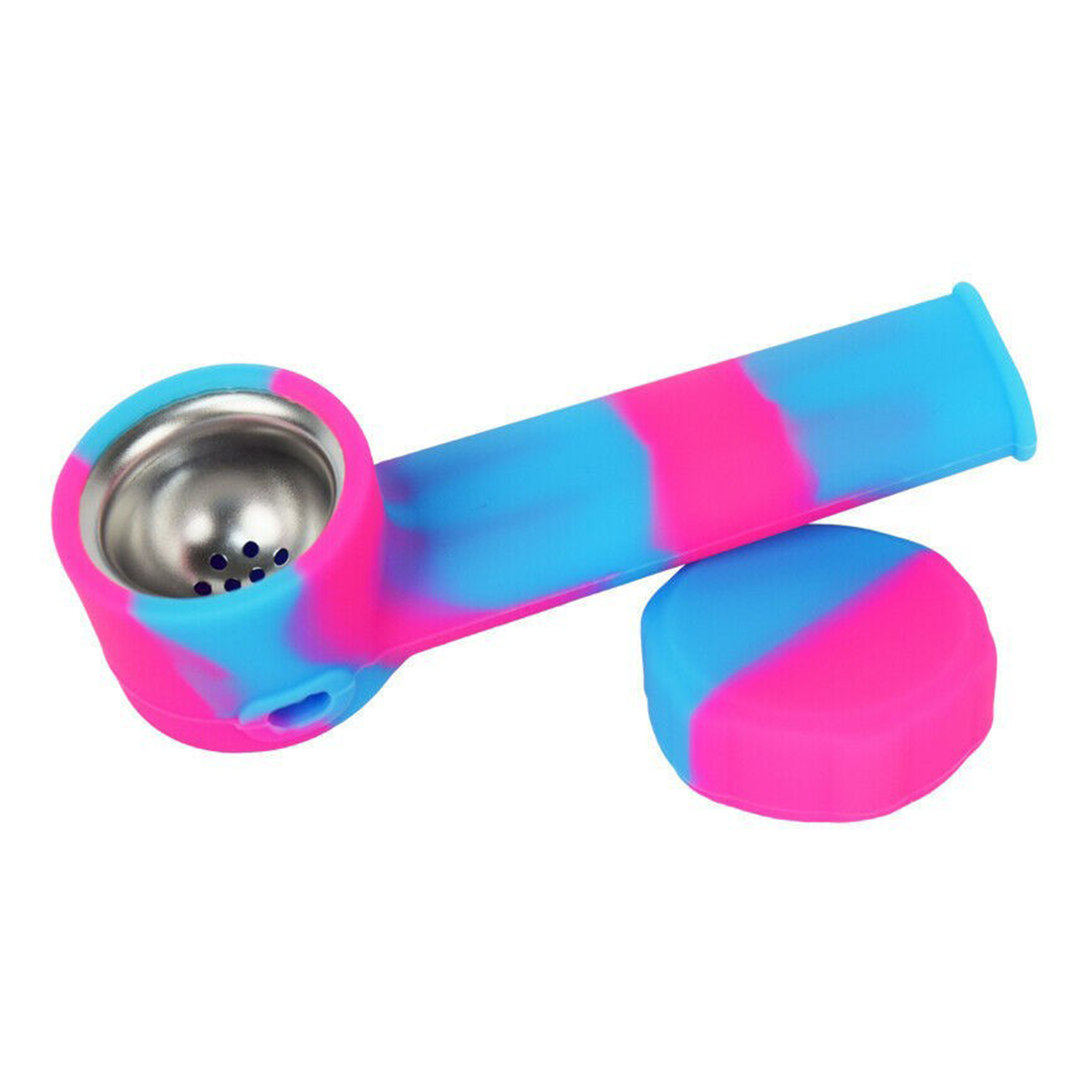Portable Silicone Smoking Pipe w/ lid 3