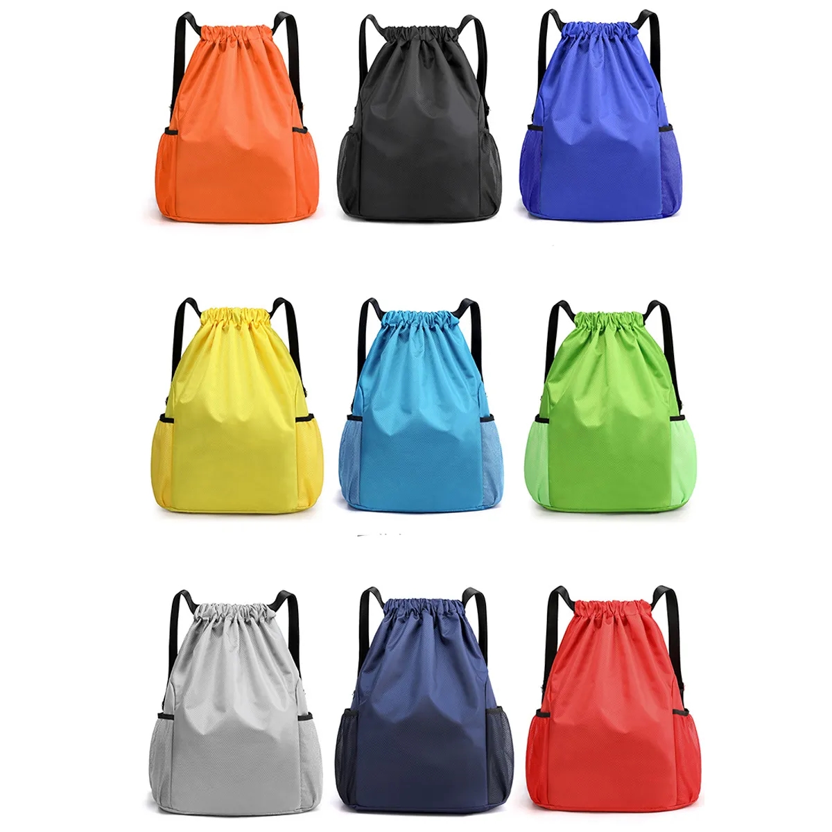 Large Capacity Outdoor Gym Drawstring Backpack Unisex 3