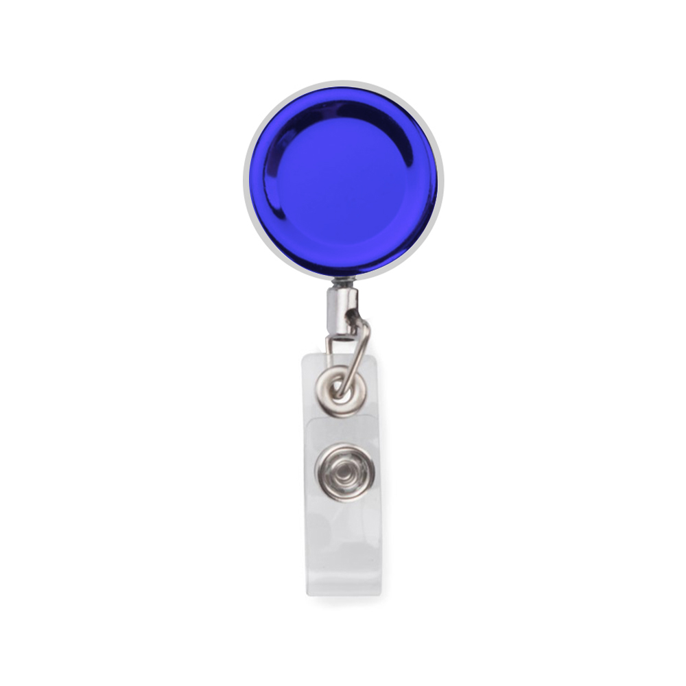 Premium Retractable Metal Round Badge Holder 5
