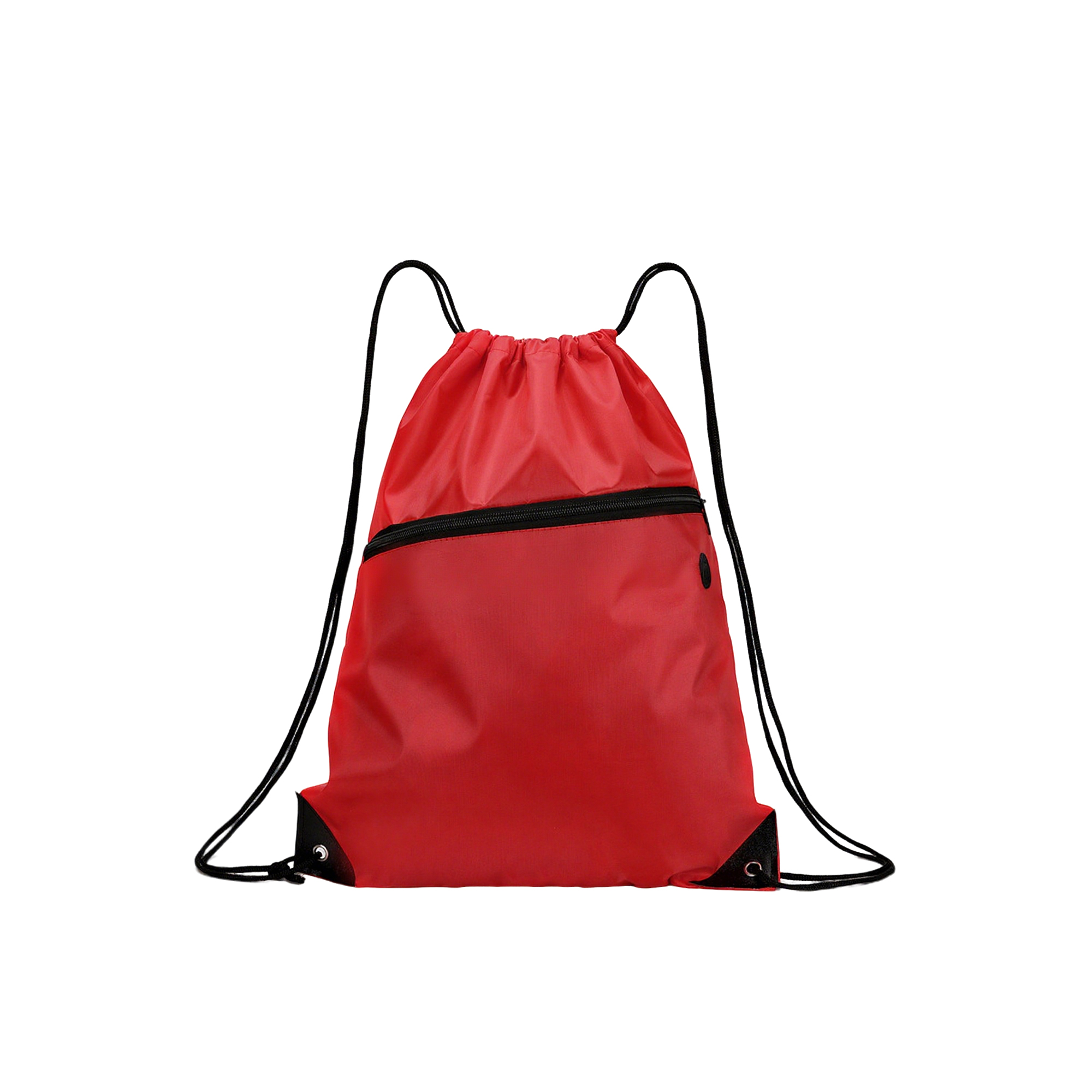 Drawstring Sports Sack With Front Pocket Earbud Port 5