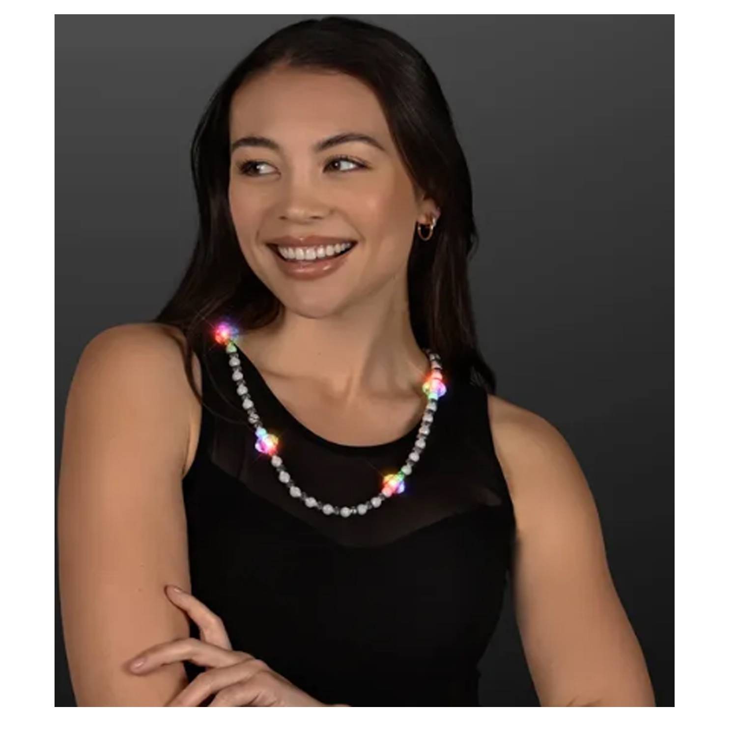 Pearl Beads Light Up Short Necklace 5