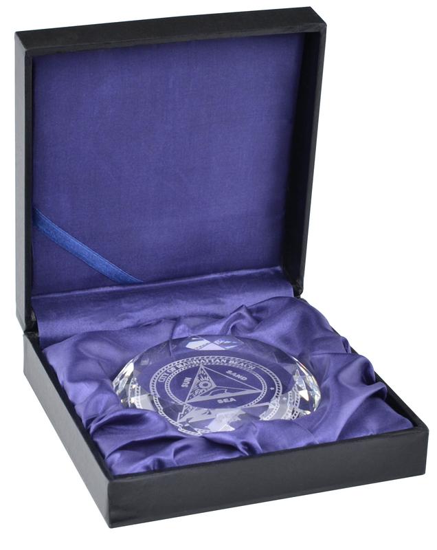 Faceted Circle Paperweight 4