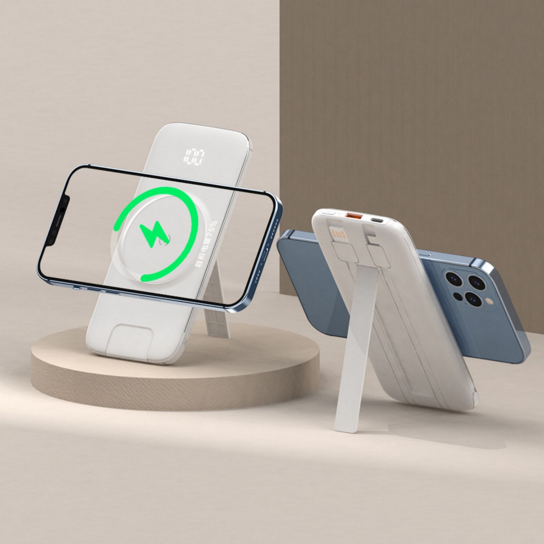 10000MAH Magnetic Power Bank With Holder 2