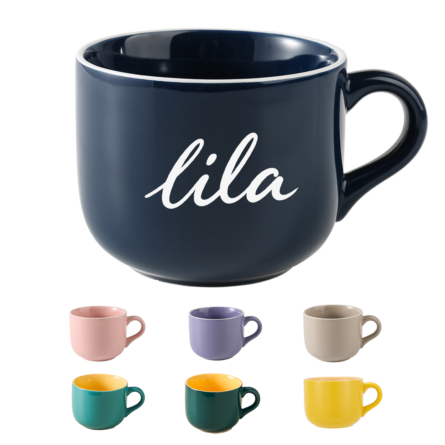 20oz Large Capacity Ceramic Mug w/ Handle 8