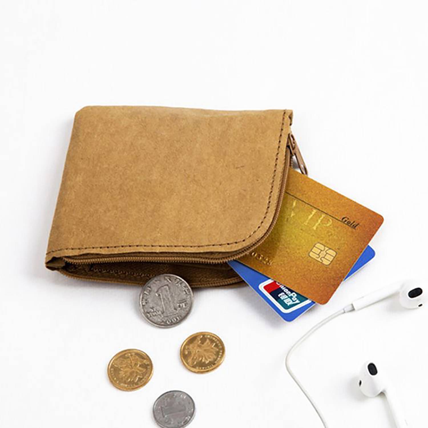 Custom simple ultrathin Tear-Resistant kraft paper Wallet 4