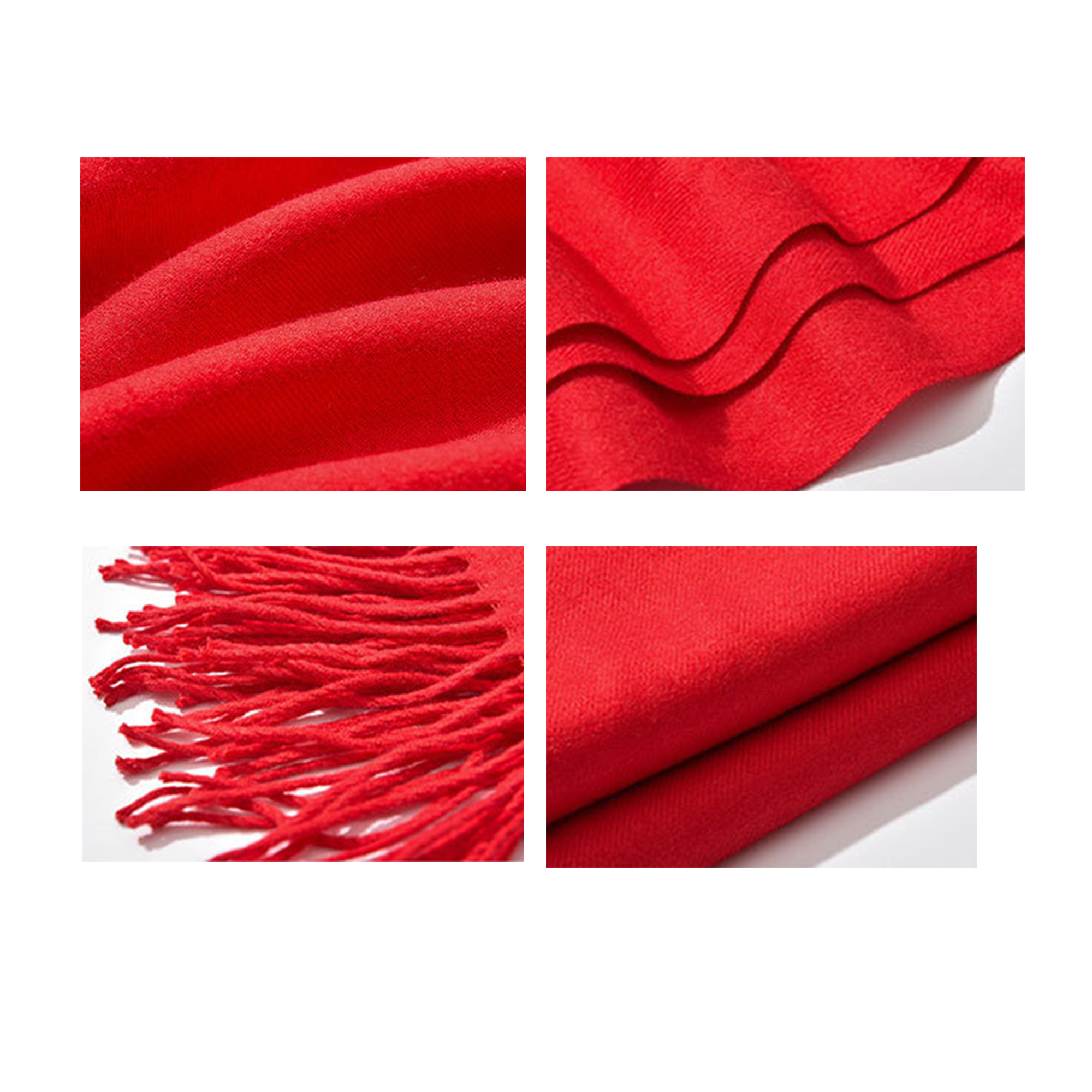 Winter Warm Scarf with Tassels 2