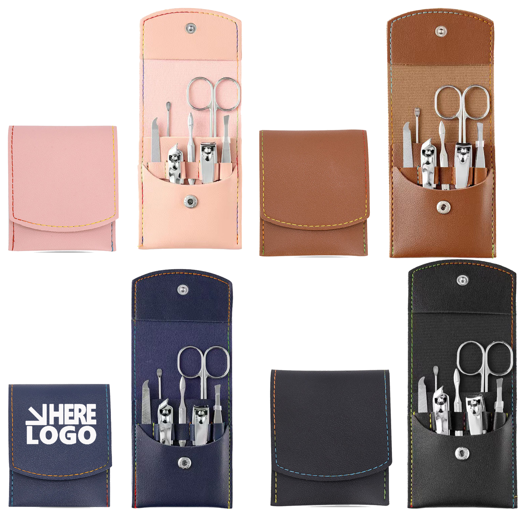 7 Pieces Stainless Steel Manicure Kit 2