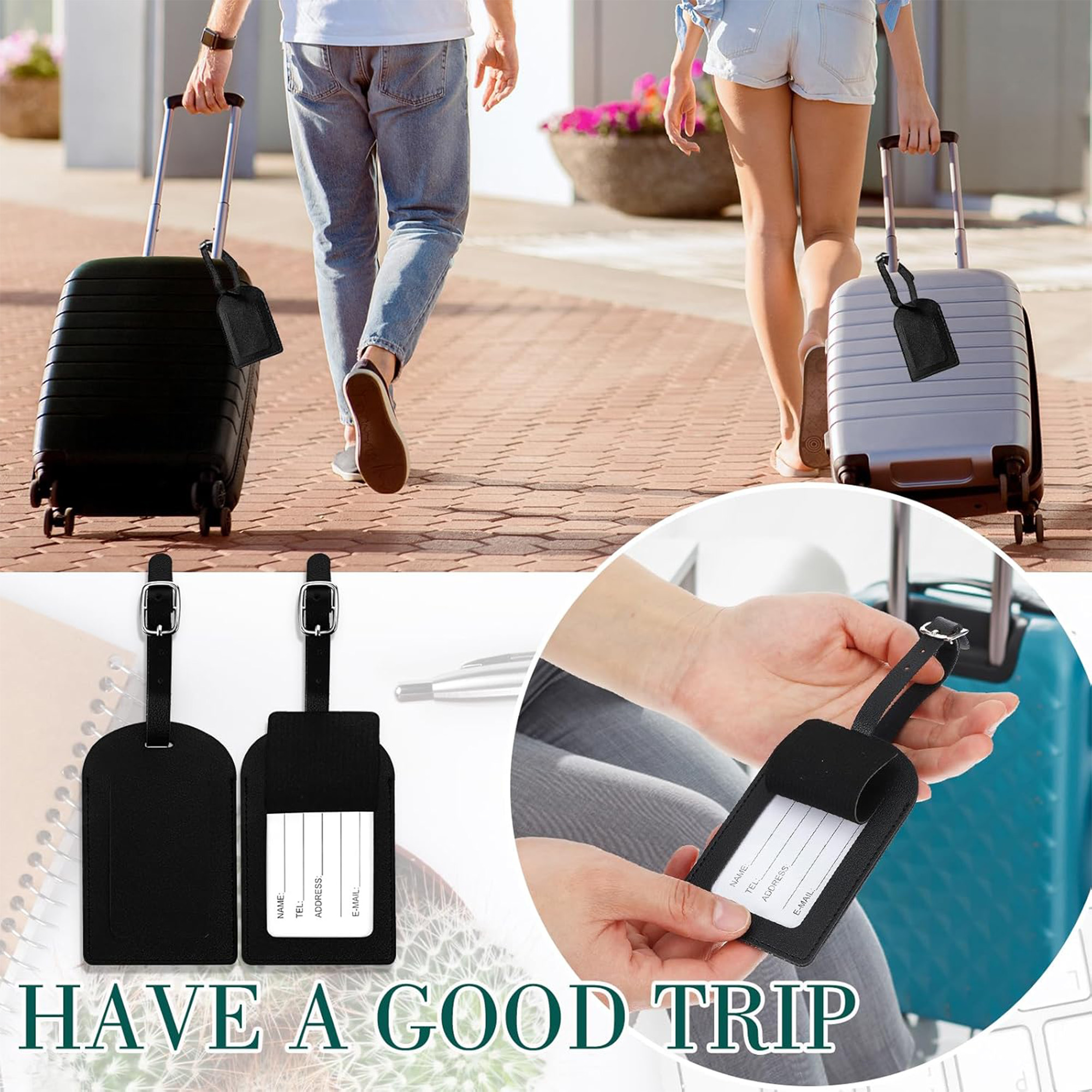 PU Leather Horizontal and Vertical Style Luggage 3
