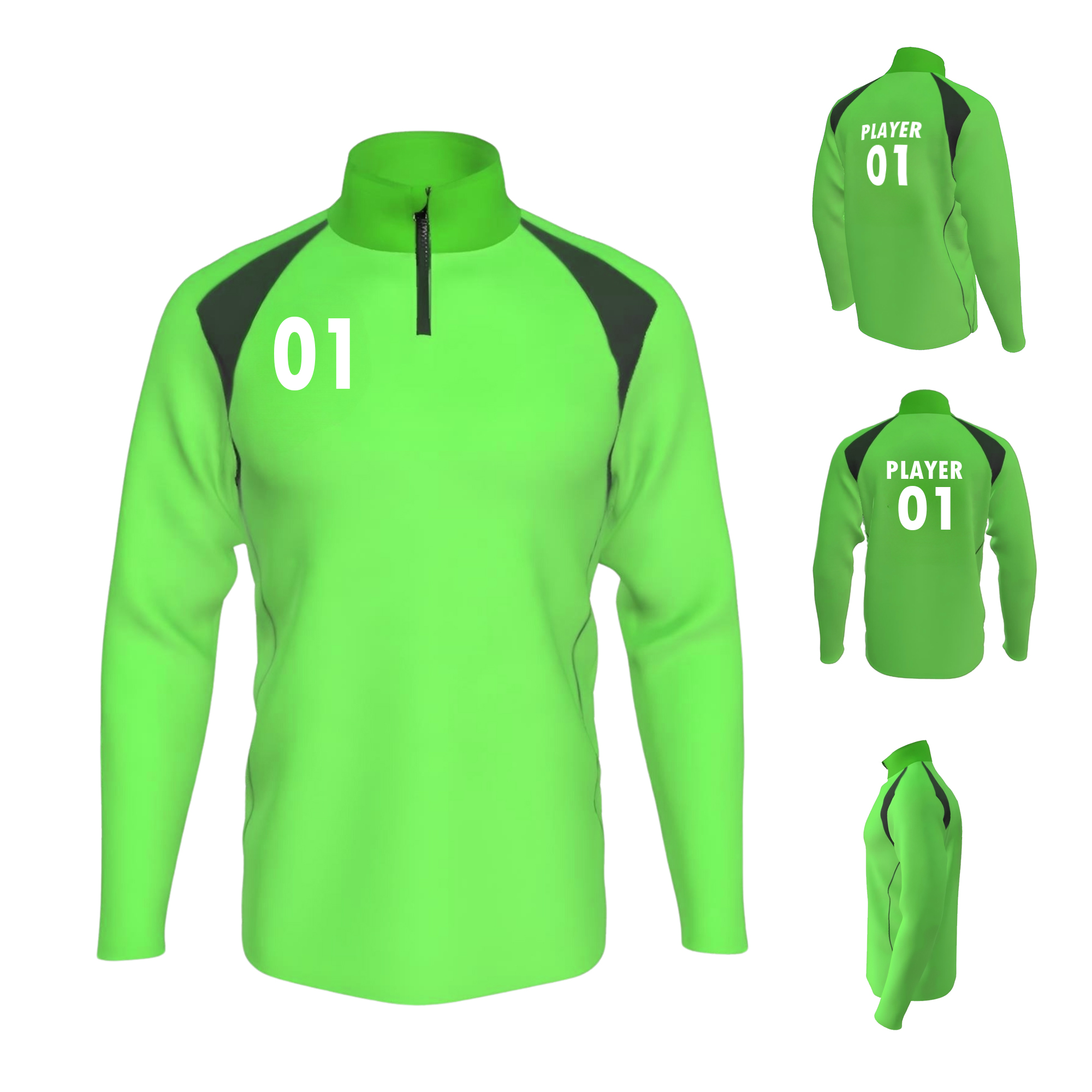 Sublimated Warmup 1/4 Zip Jacket 4