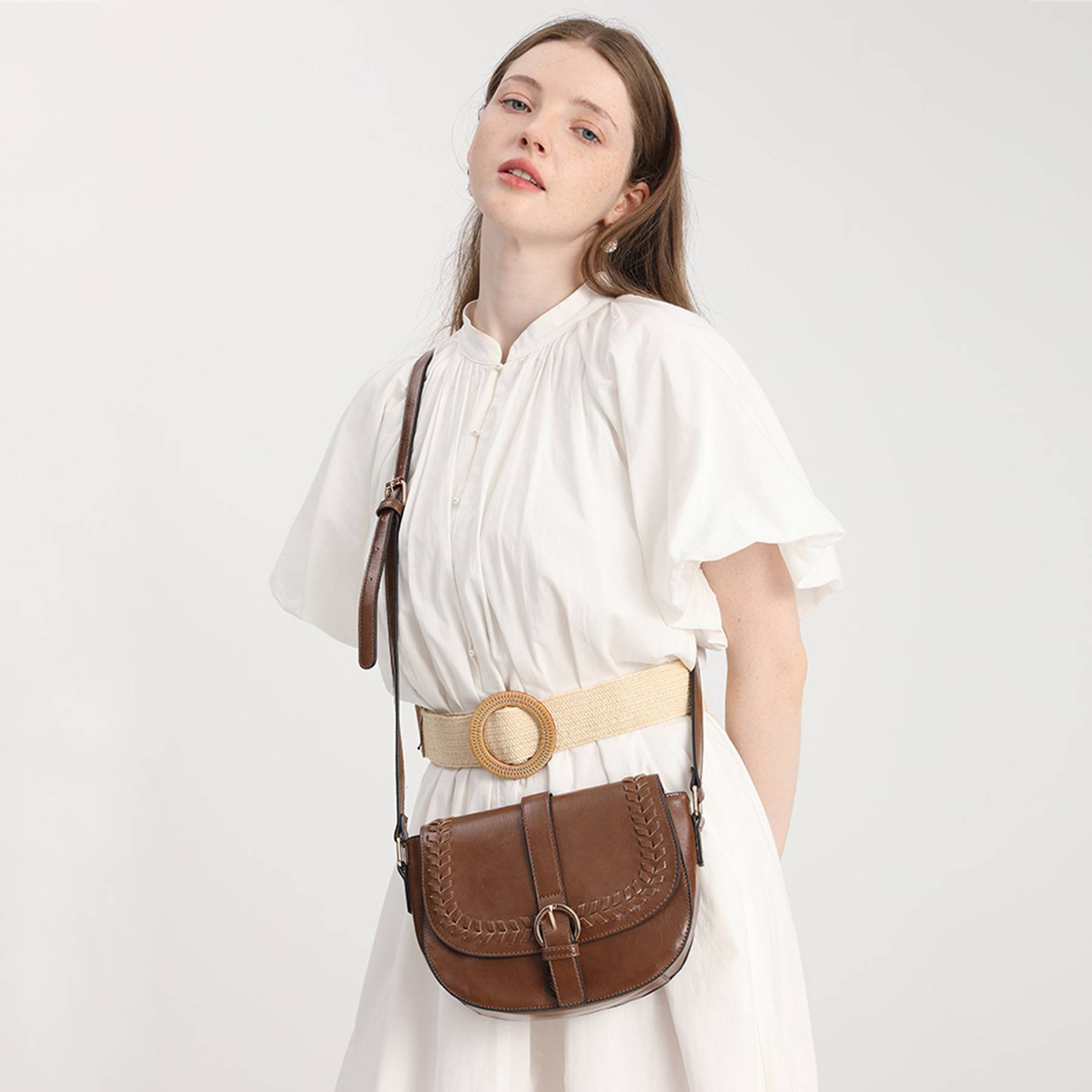 PU Vintage shoulder cross-body bag 6