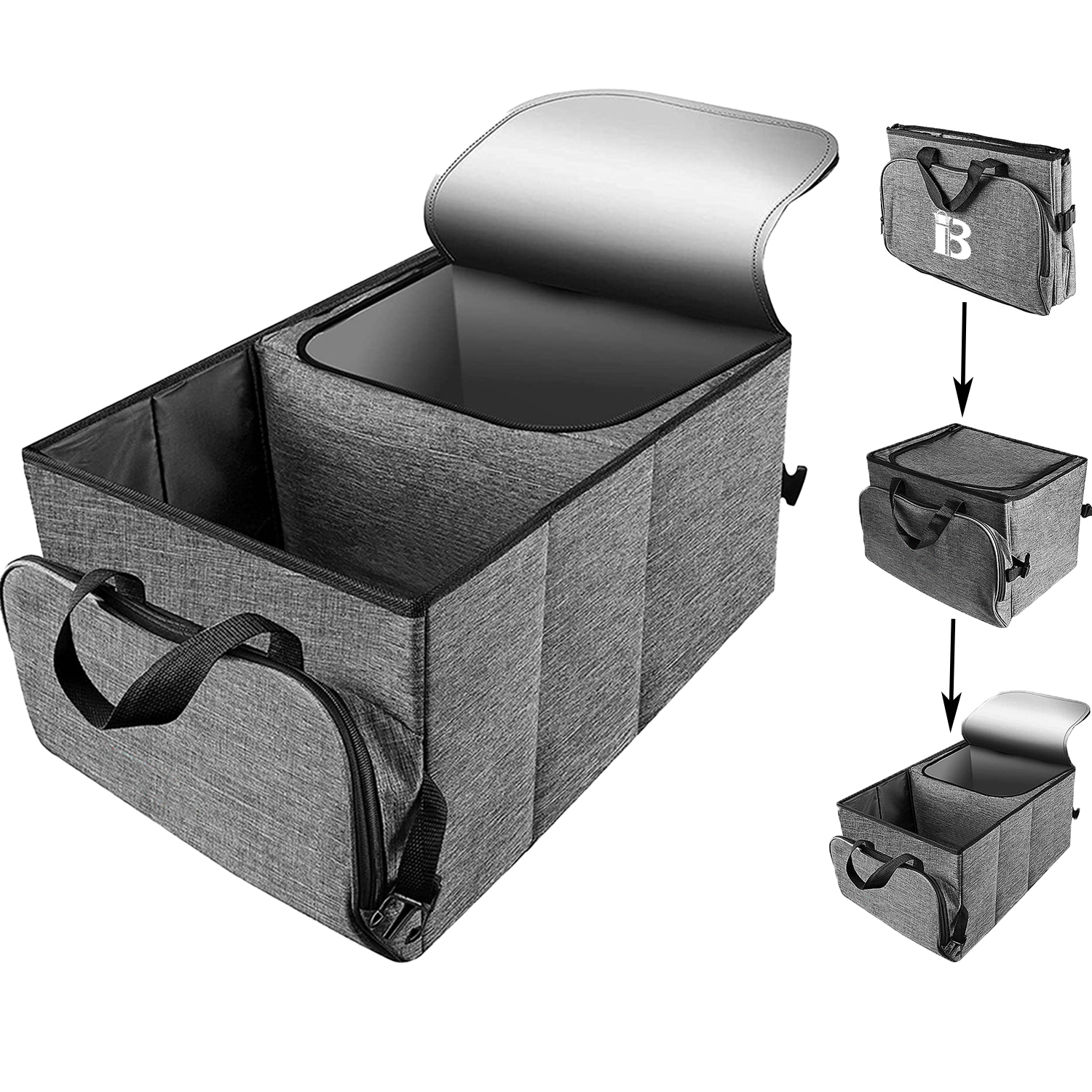 45L Foldable Car Trunk Storage Box Oxford Organizer 2
