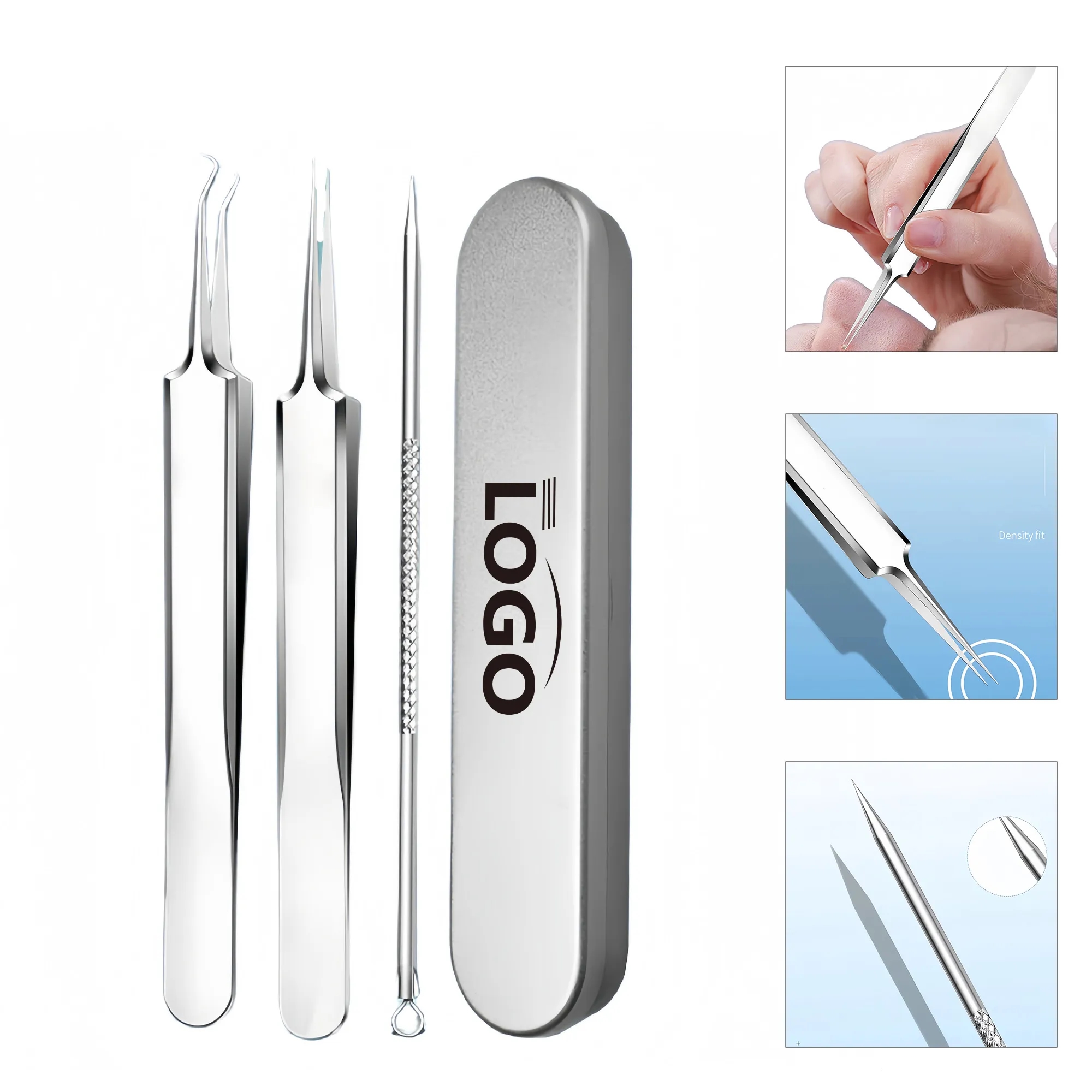 Professional Skin Tool Kit, Blackhead Comedone Extractor