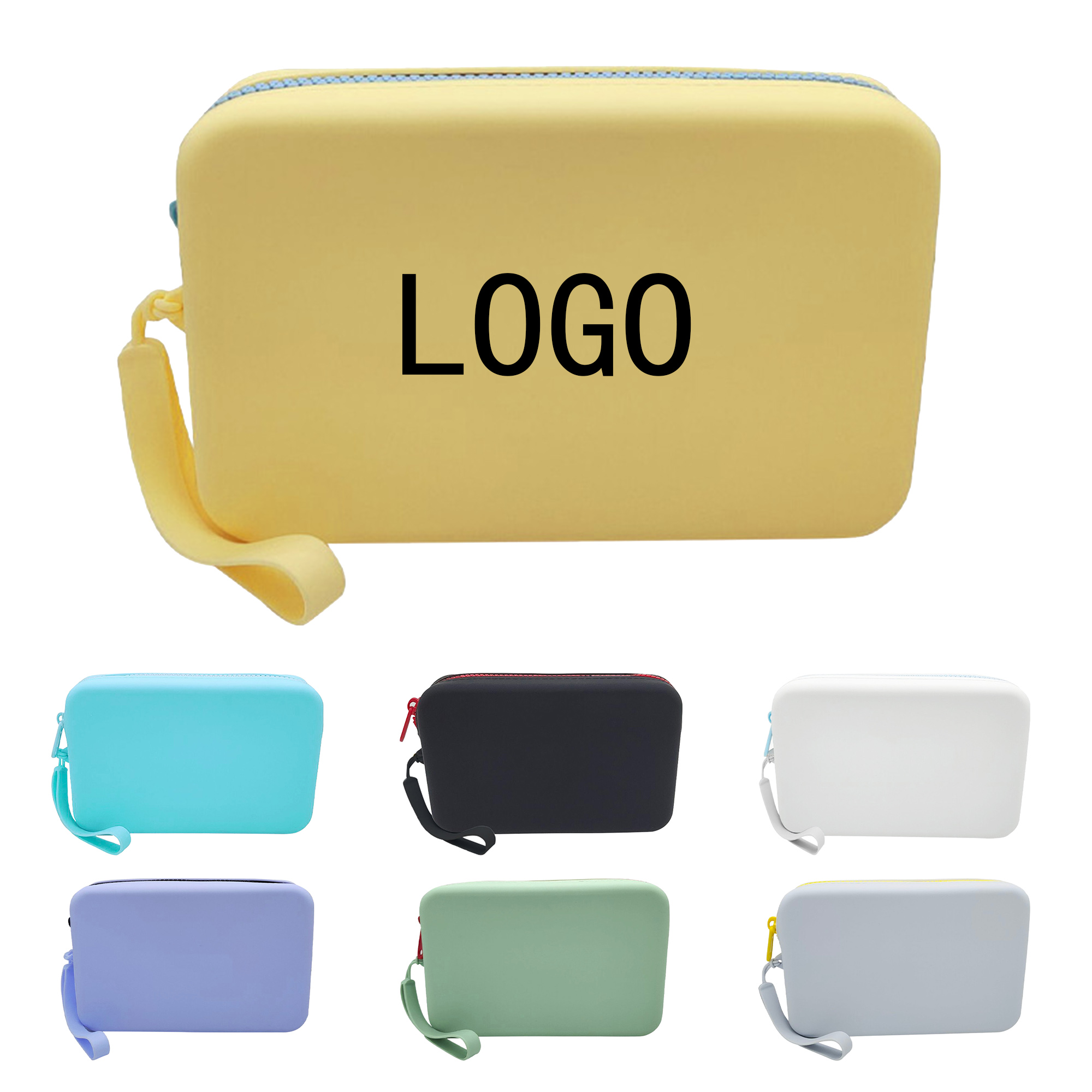 Silicone Toiletry Coin Wallet Storage Bag Carrying Bag 1