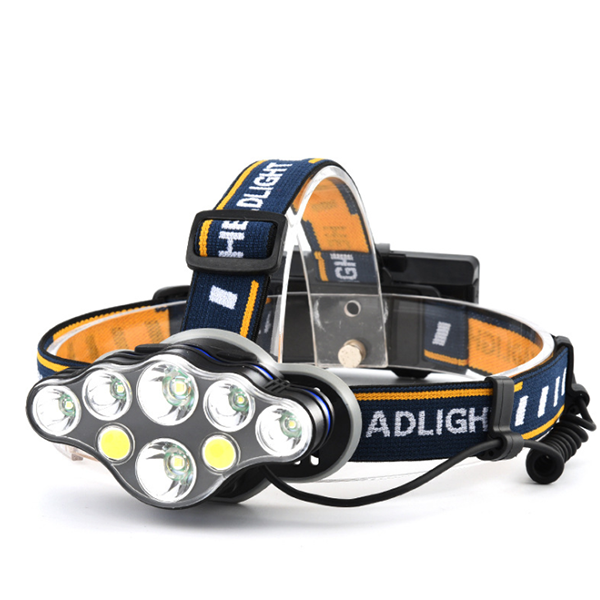 Super Bright Rechargeable headlamp 8 LED with 1