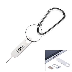 Rectangle Design SIM Card Pin With Carabiner 6