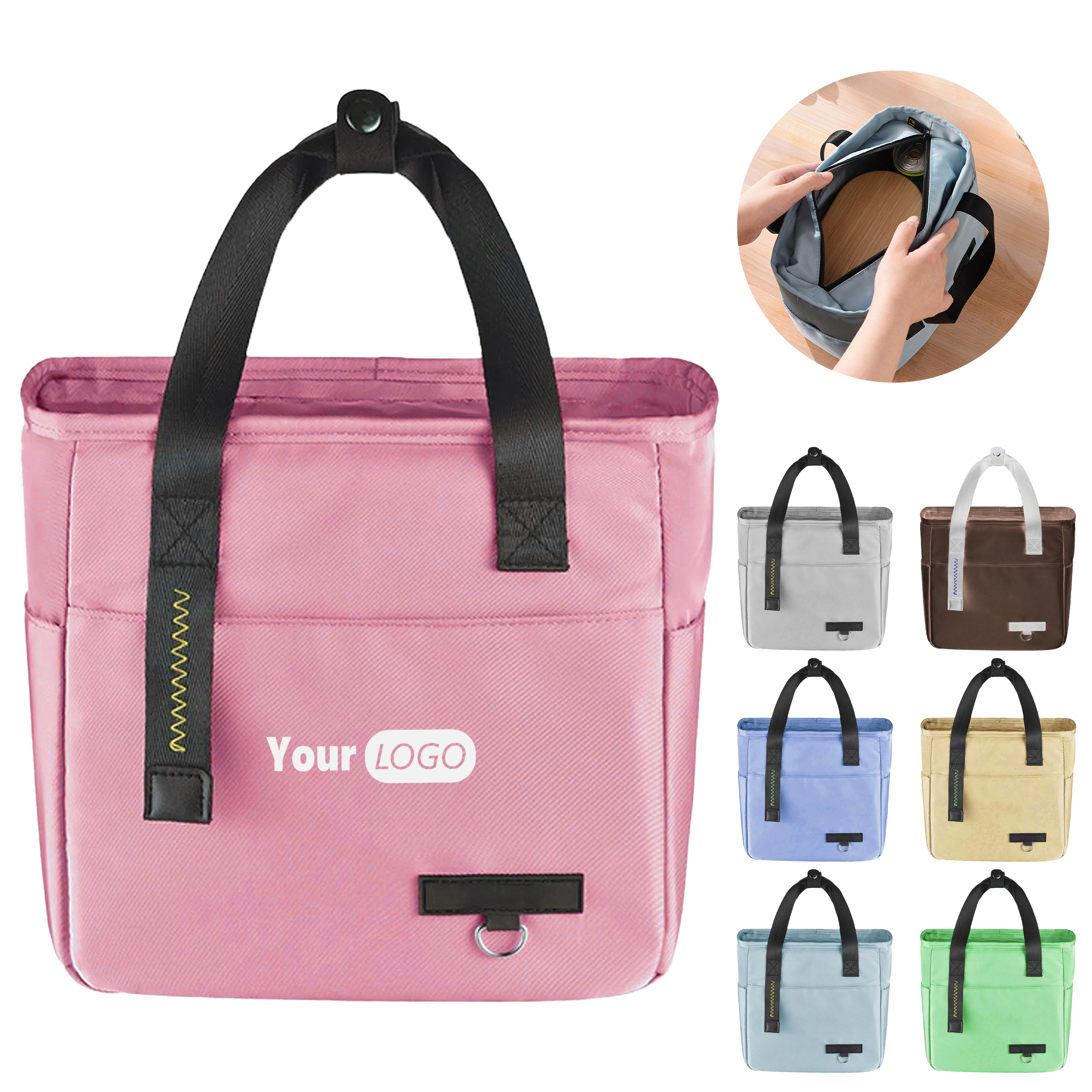 Oxford Durable Waterproof Insulated Lunch Bag With Leak-Proof Interior 2