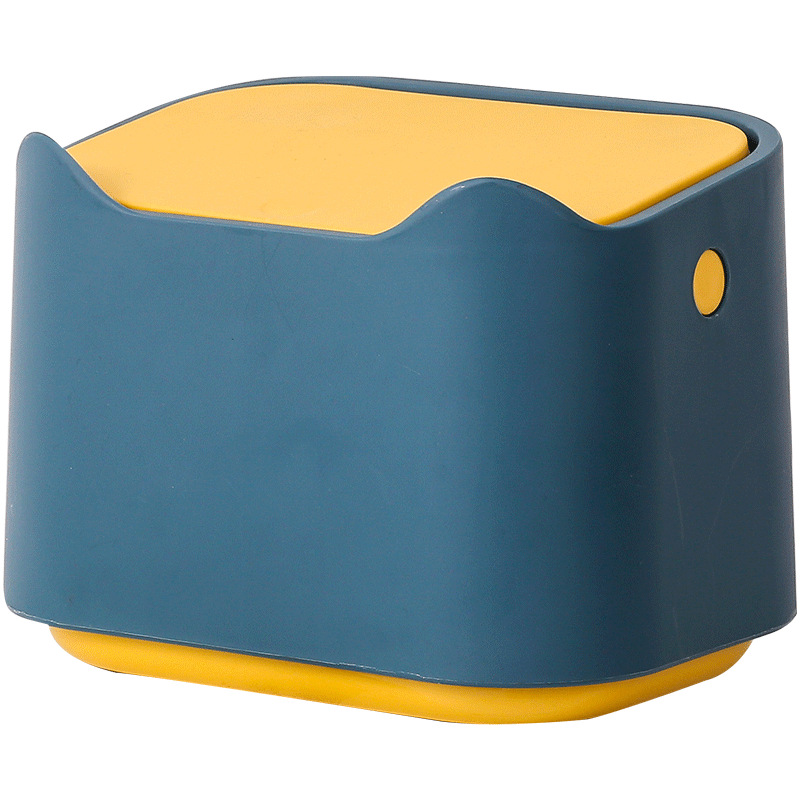 Mini Desktop Trash Can w/Lid 11