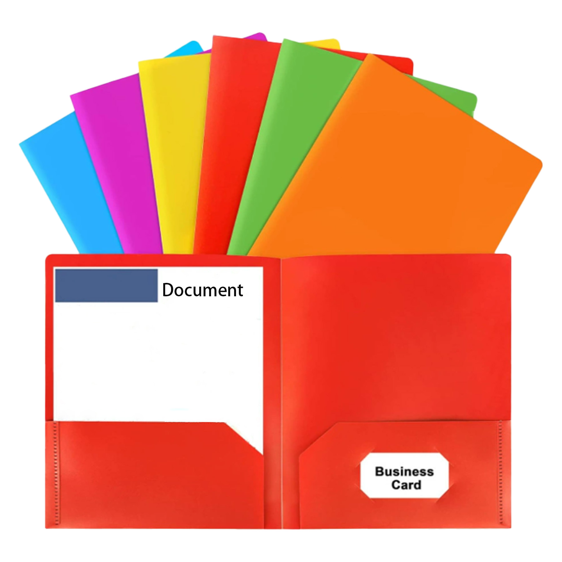 Plastic Folders with Pockets 2