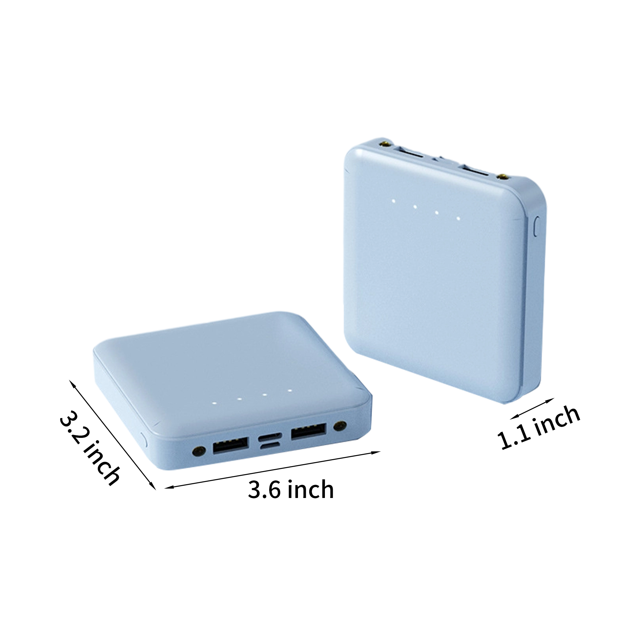 5000mAh Portable Power Bank with Built-in Charging Cables 3