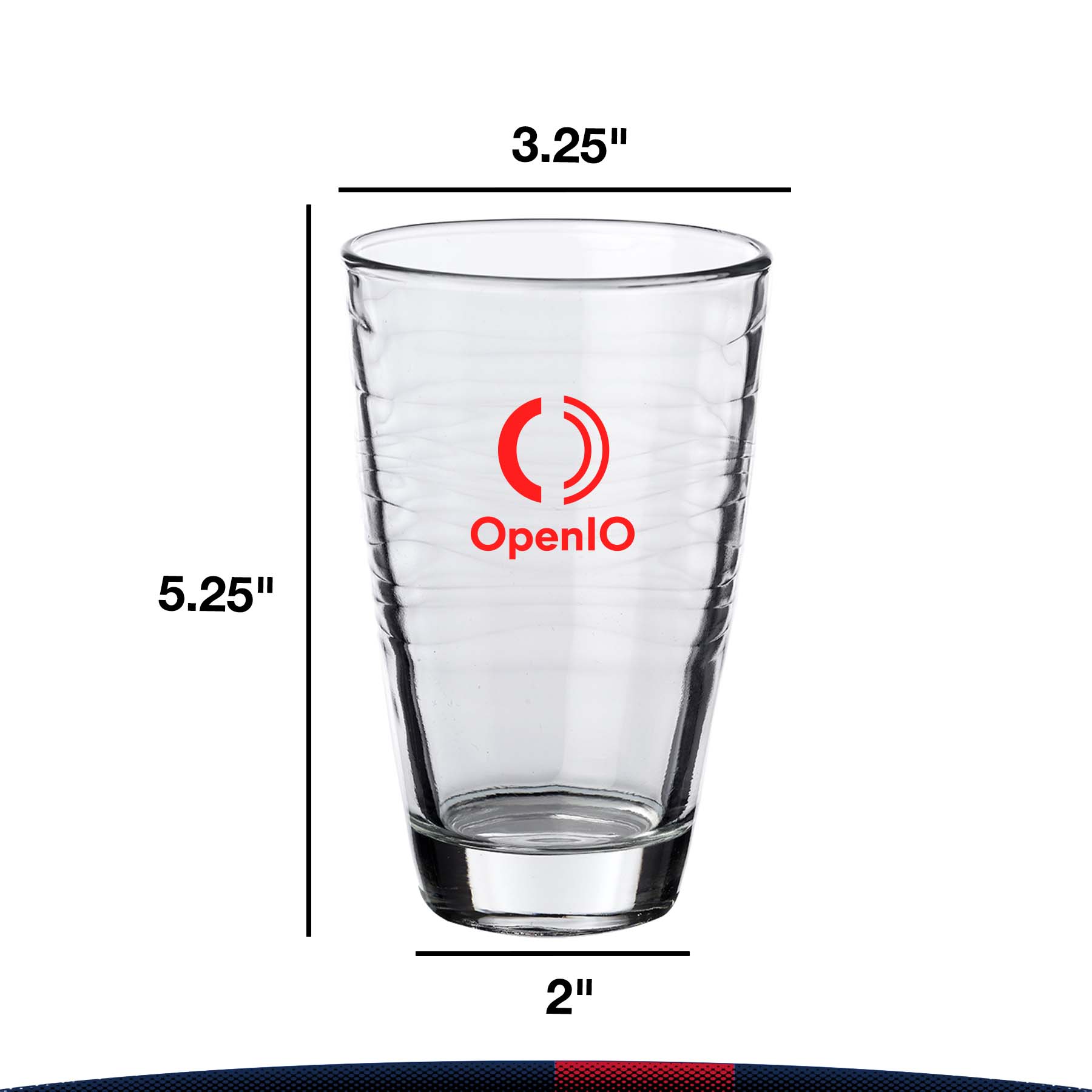 12 oz Kumia Waves Beverage Glasses 5