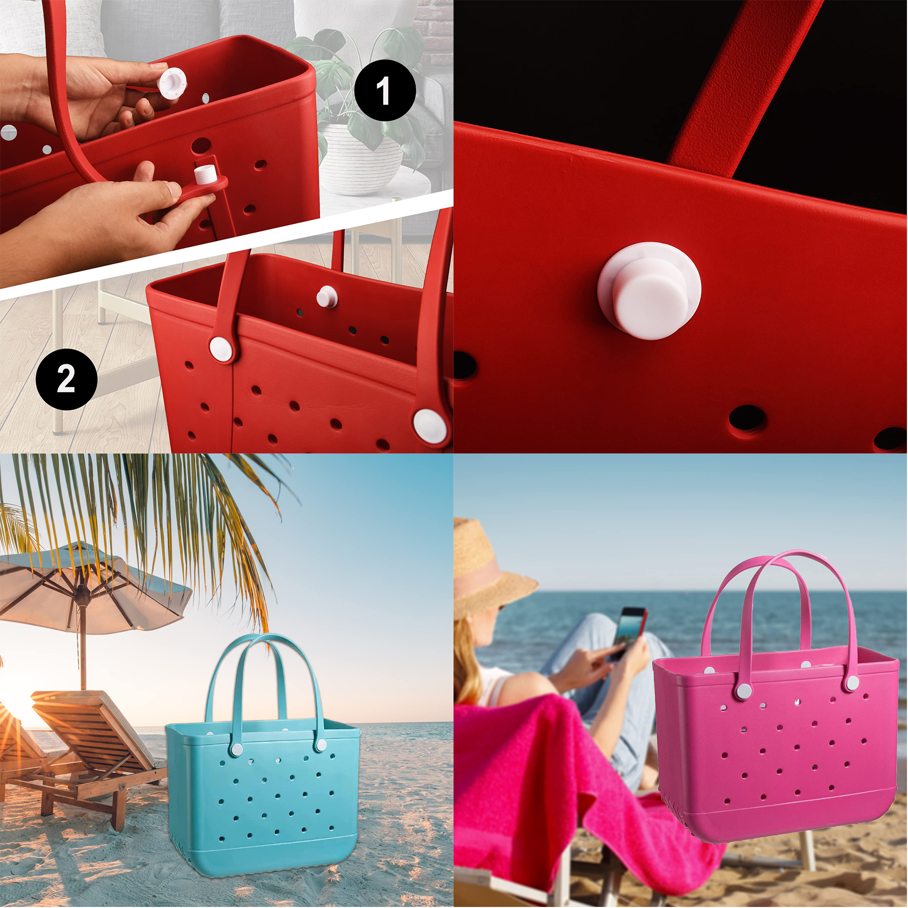 Screw Rivets Replacement for Beach Tote Bag 2