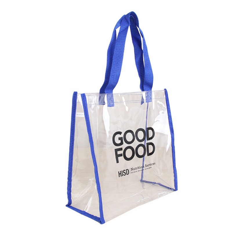 Custom Full Color Printing PVC Transparent Tote Bag 1