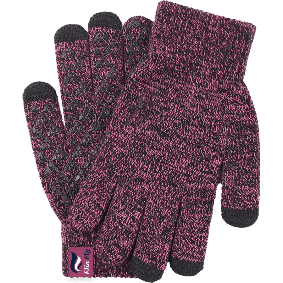 Adult Stretch Ribbed Gloves with Sensitive Touch, Non-Slip 15