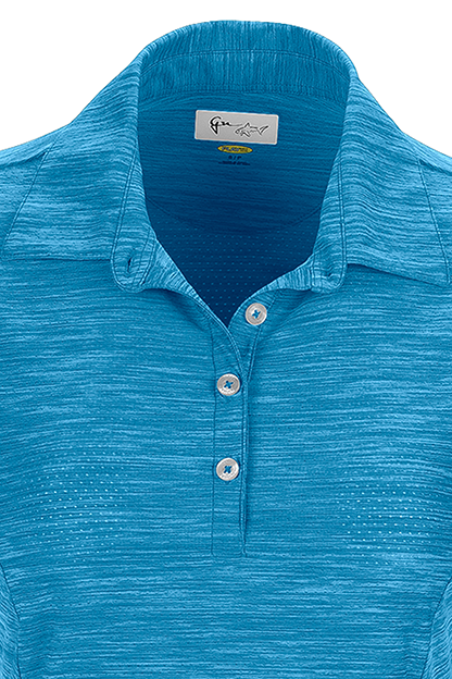 Women's Greg Norman Play Dry® Heather Solid Polo 2