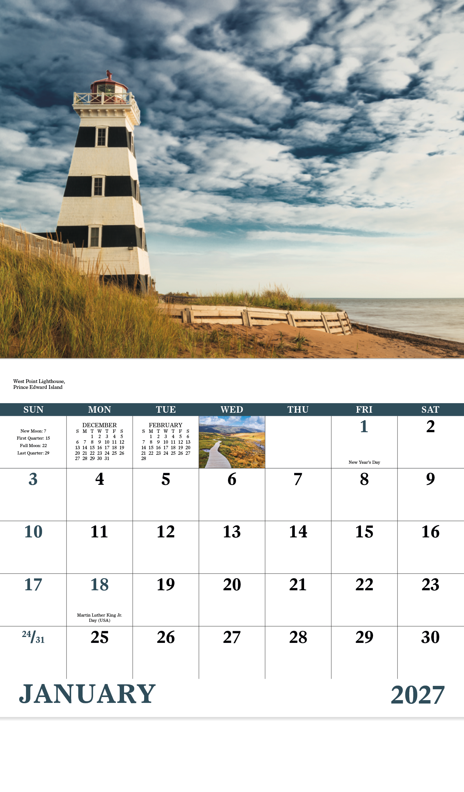 Good Value™ Atlantic Voyages - Stapled Calendar 60