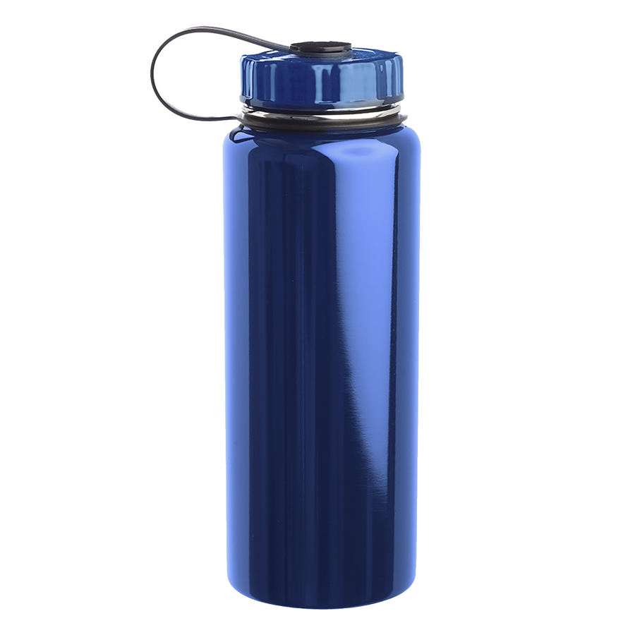 Stainless Steel Water Flask - Attached Lid, 34 oz. 8