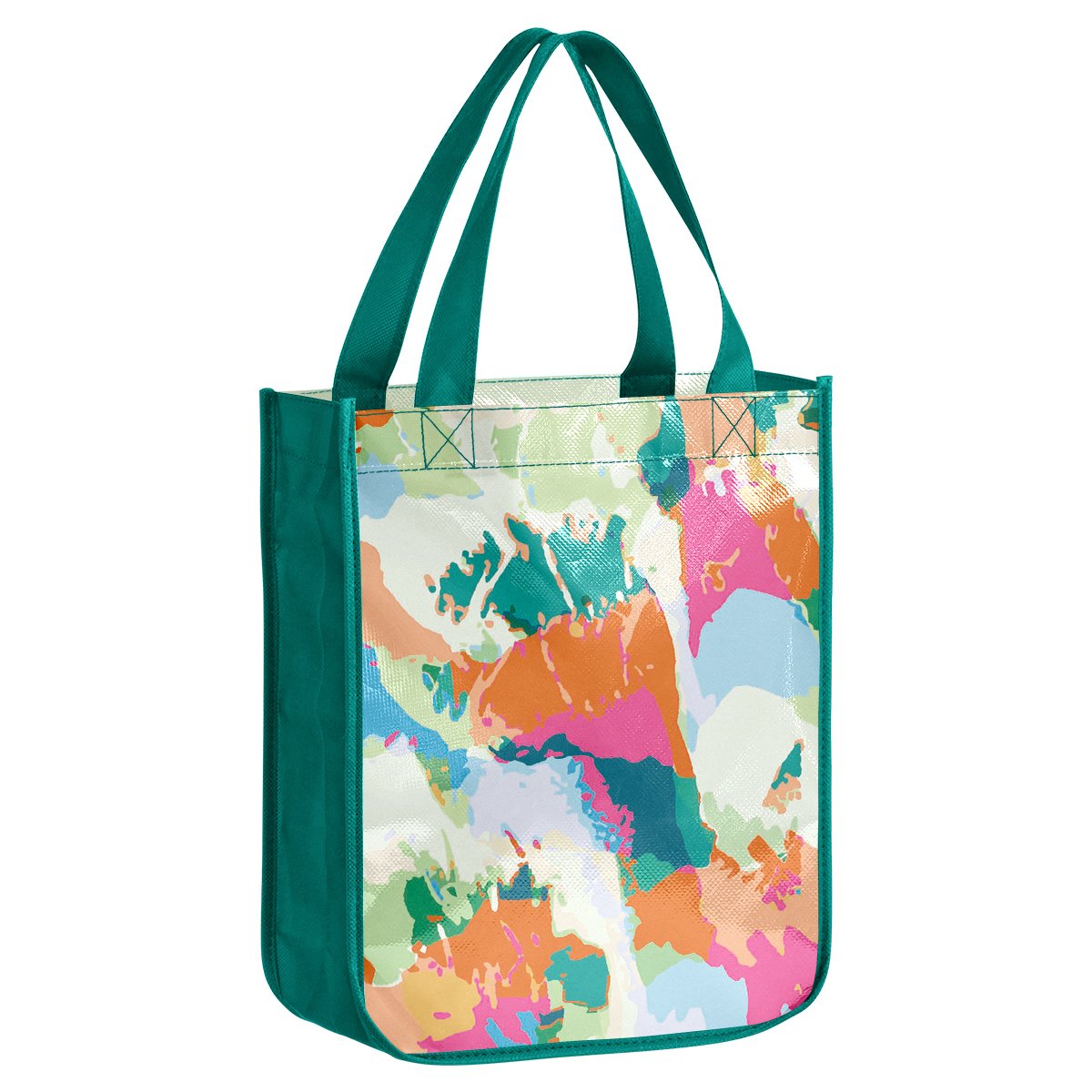 Custom 105gsm Laminated Tote Bag with Round Corner (12'' L x 16'' W x 6'' H) 15