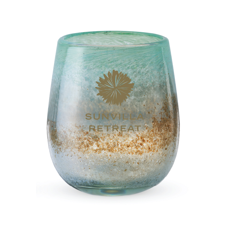 Twine Living® Playa Bonita Stemless Recycled Wine Glass, set of 2 4