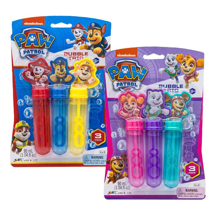 Paw Patrol Bubble 3 Pack - Assorted 1