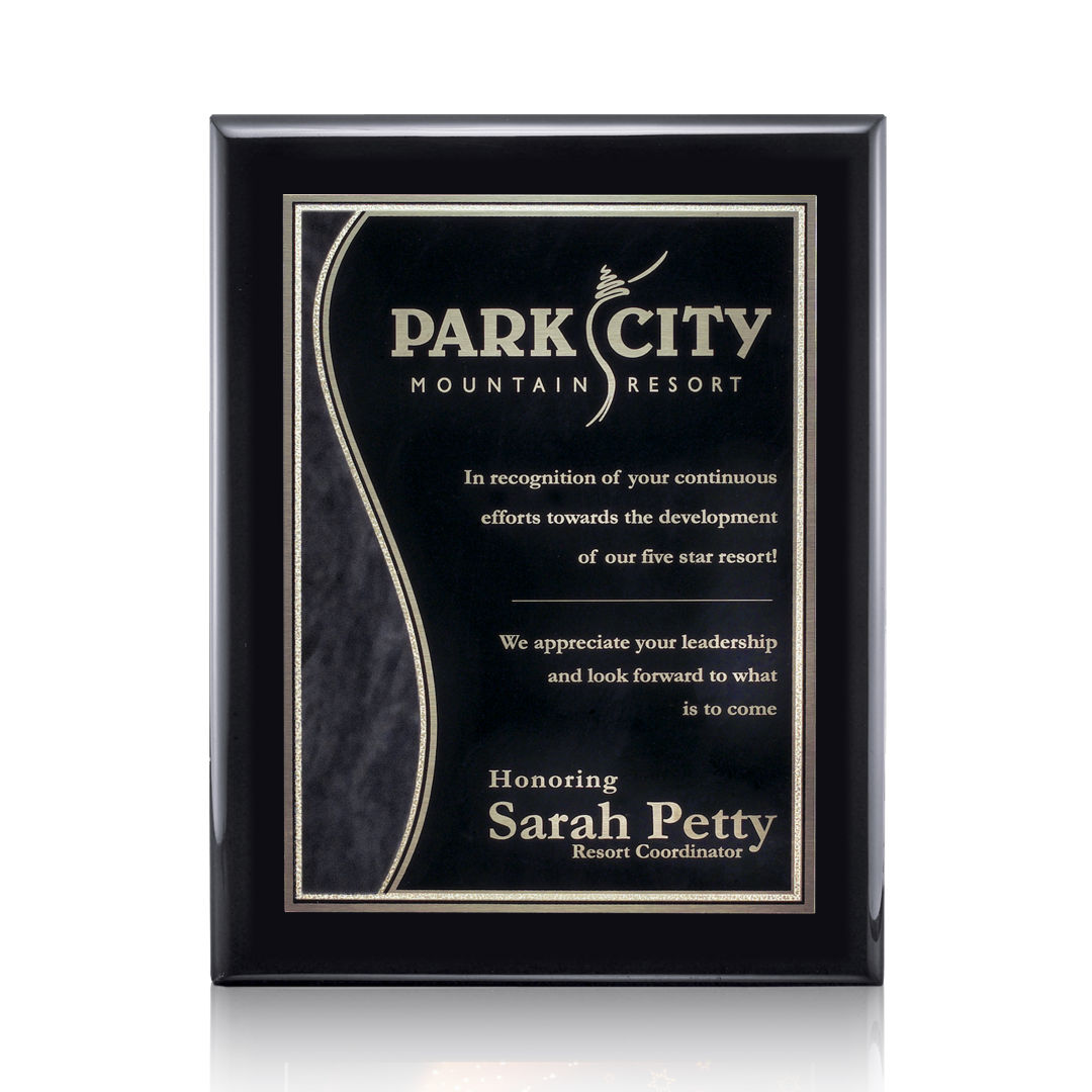 Oakleigh/Nobleton Plaque - Black Finish 3