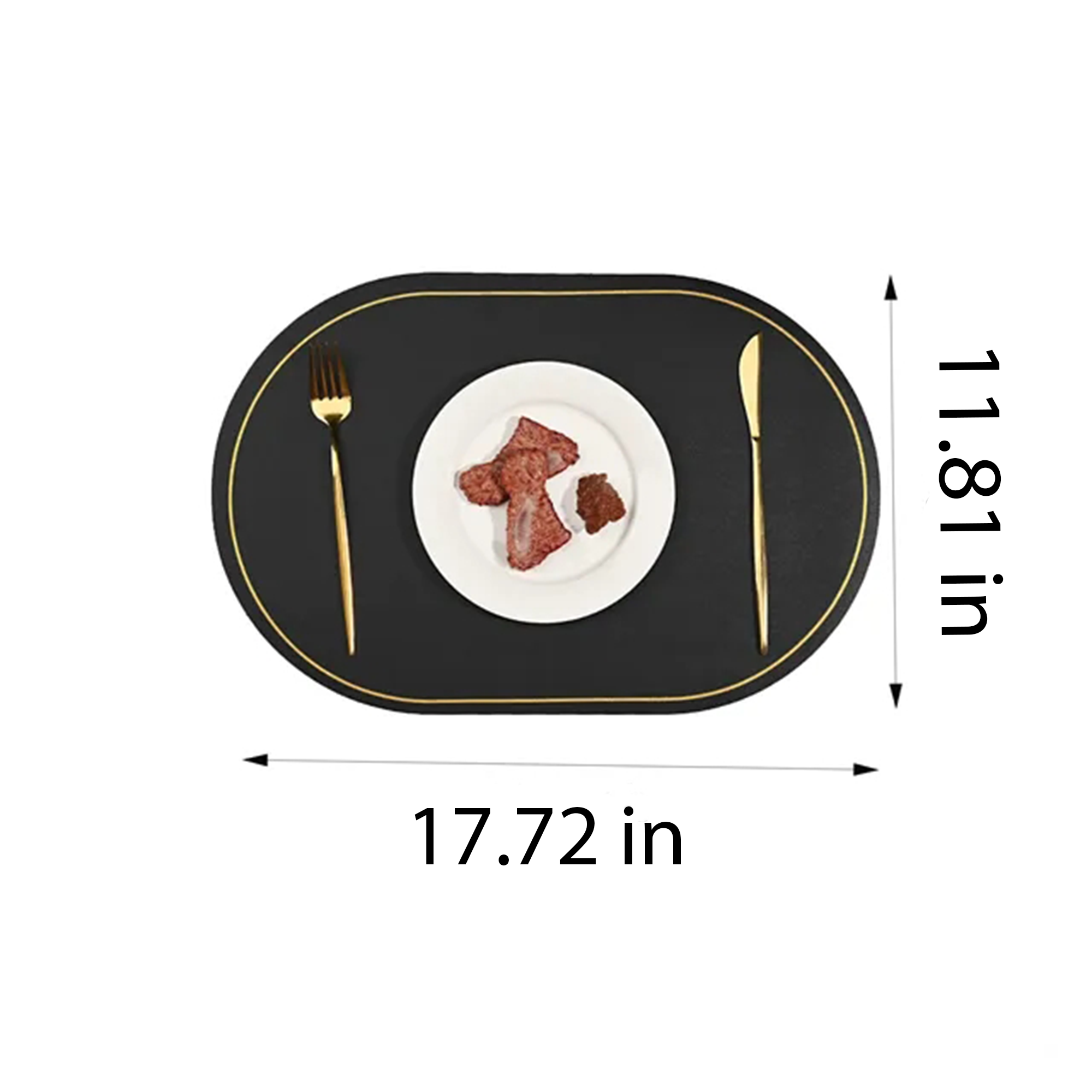 Leather Place Mat Dining 4