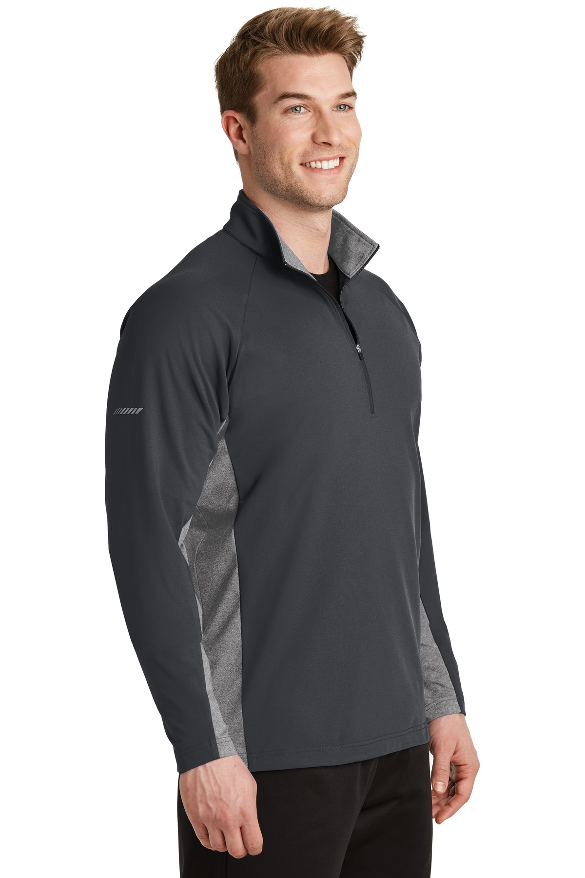 Sport-Tek Sport-Wick Stretch Contrast 1/4-Zip Pullover. ST854, custom hoodie or sweatshirt with logo imprint 12
