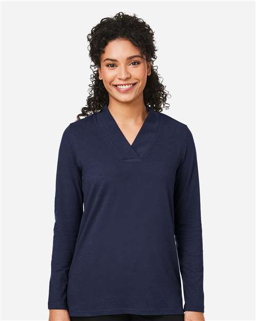 Women's Raleigh Shawl Collar Knit Top - DP121W 8