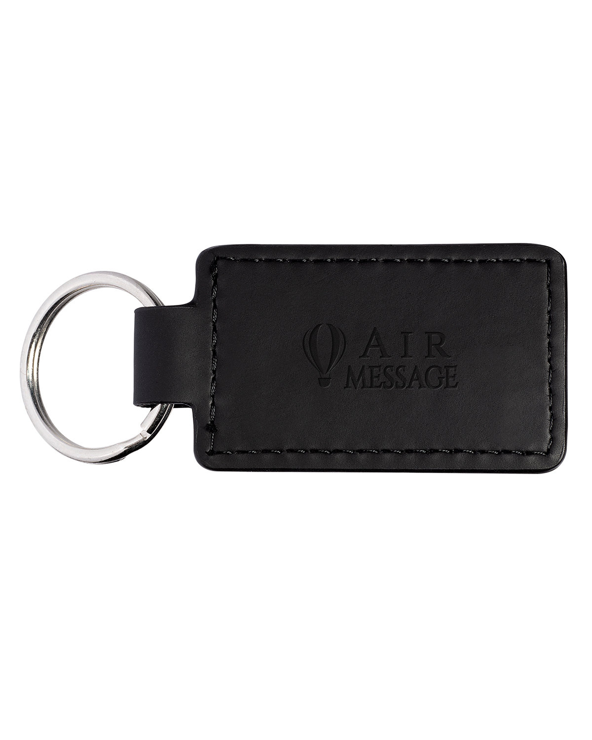 Tuscany PU Leather Rectangle Keychain 2