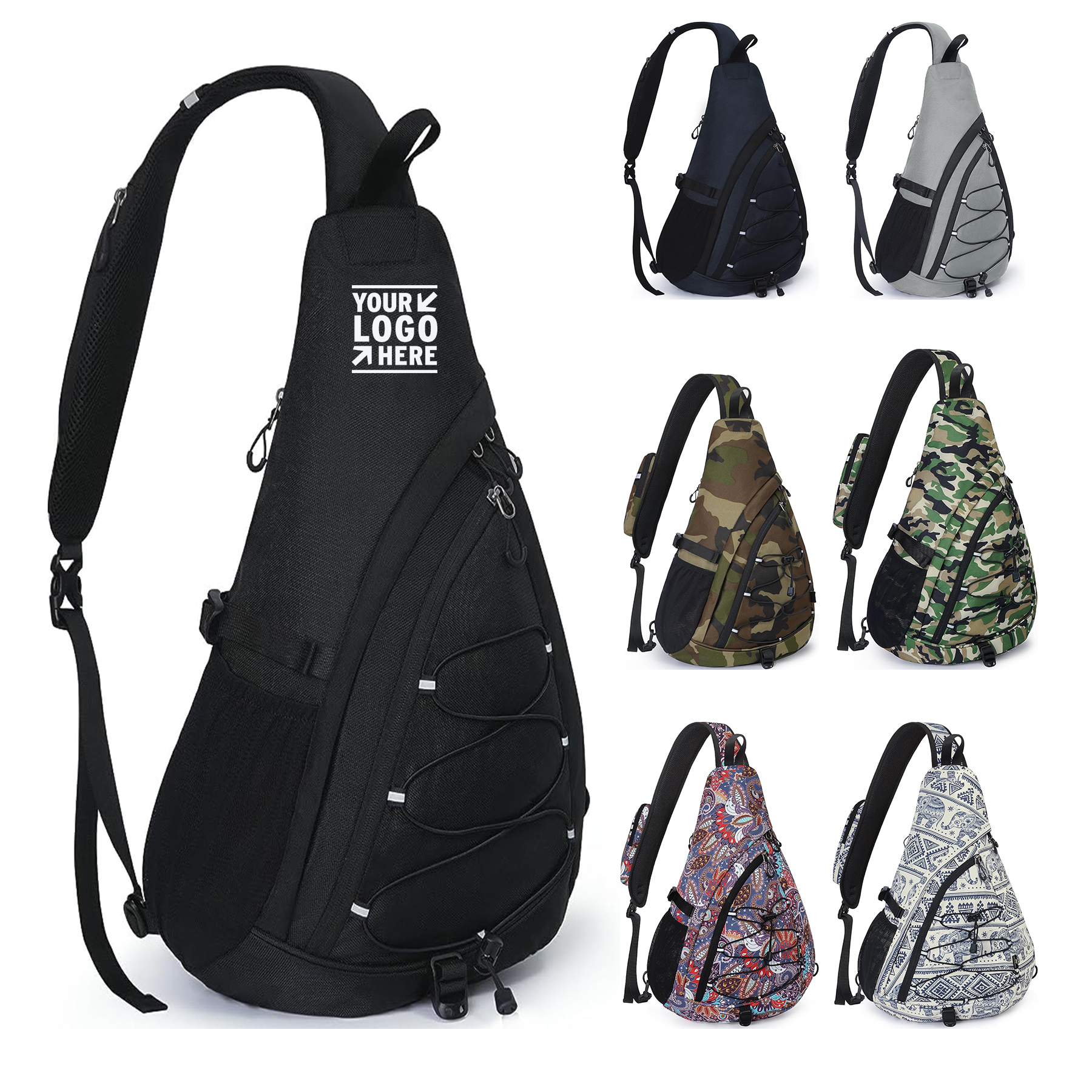 Men Women Crossbody Sling Backpack Large Anti Theft Shoulder Bag With Phone Pocket