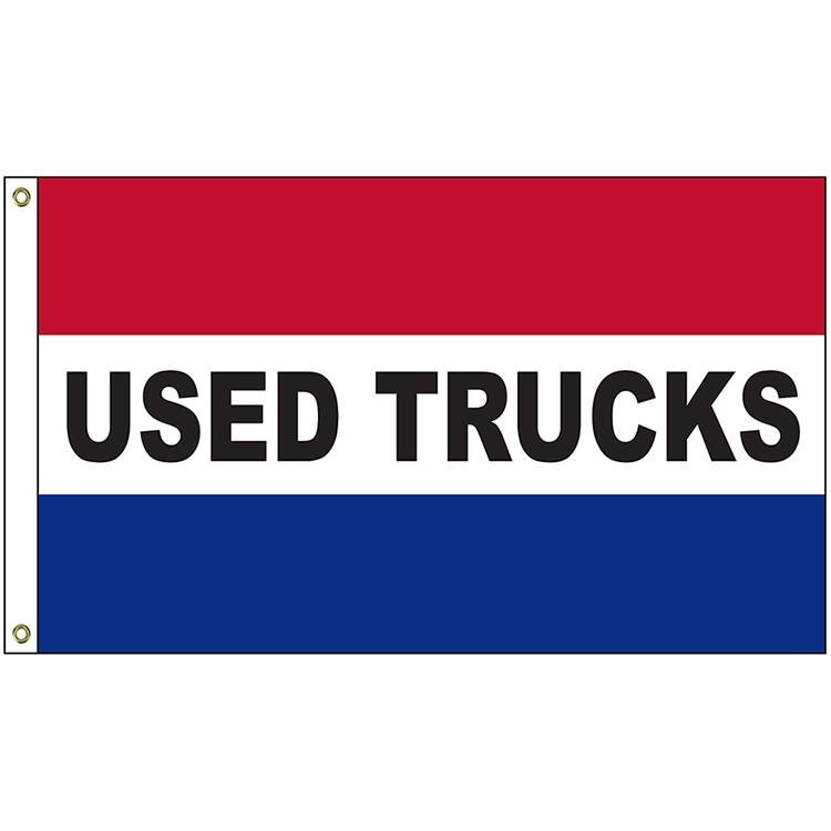Used Trucks 3' x 5' Message Flag with Heading and Grommets 1