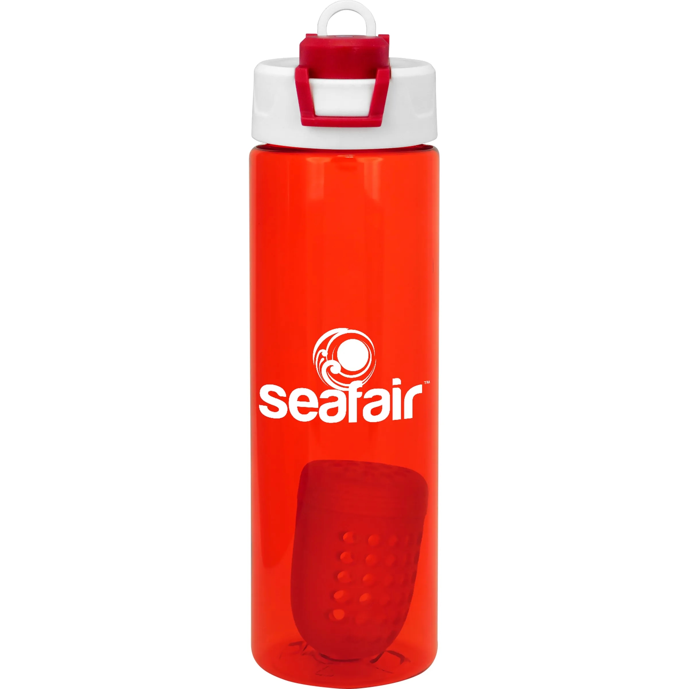 Two Tone Pop Up 24 oz. Colorful Bottle with Floating Infuser 11