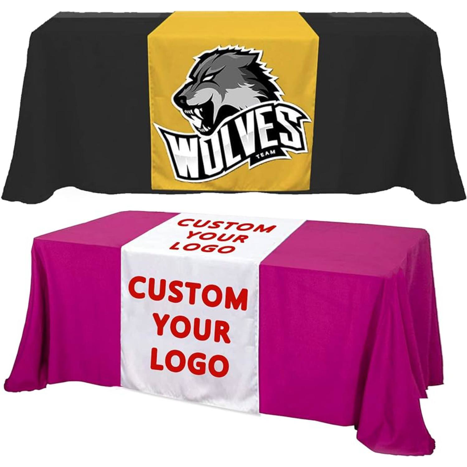 Custom 24"Wide Dye Sublimated Satin Table Runner 5