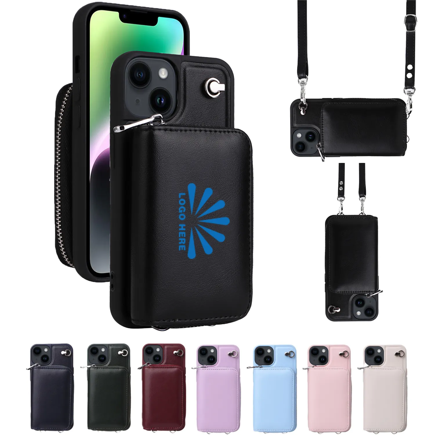 PU Cell Phone Case Crossbody Bag Wallet
