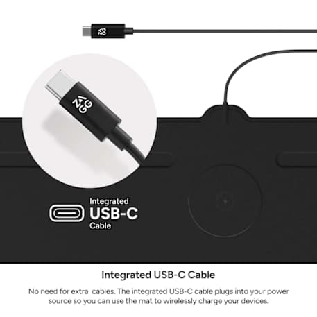 Zagg Desk Mat with Wireless Charging 38