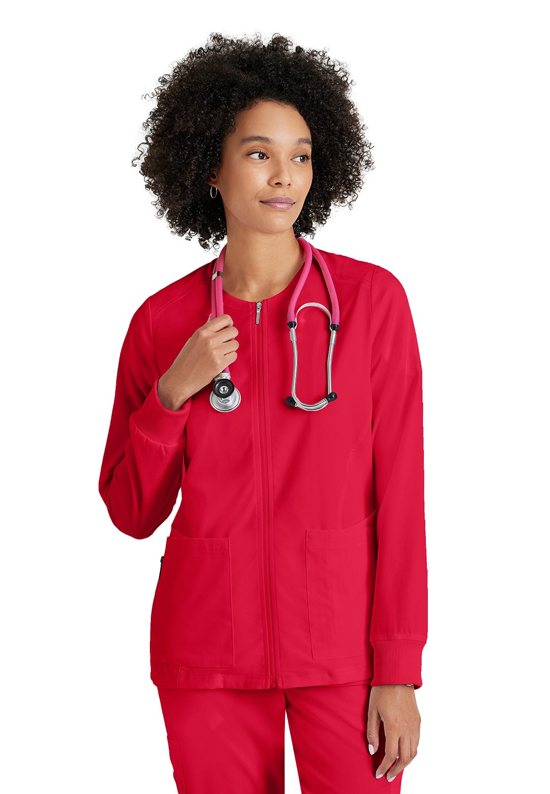 Grey's Anatomy Spandex Stretch - Women's Five-Pocket Gianna Warm-Up Scrub Jacket 25