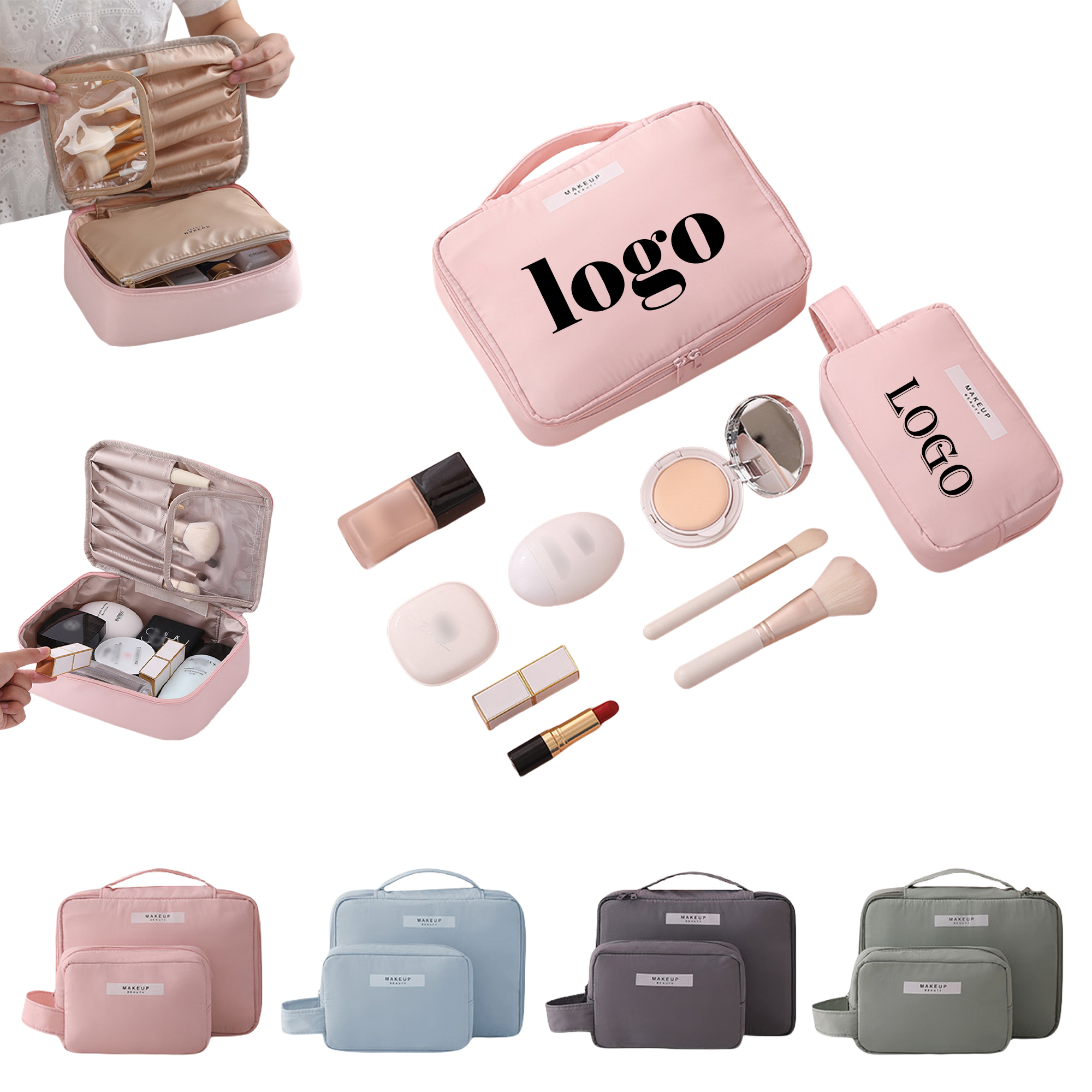 Portable Waterproof Cosmetic Bag for Travel 2