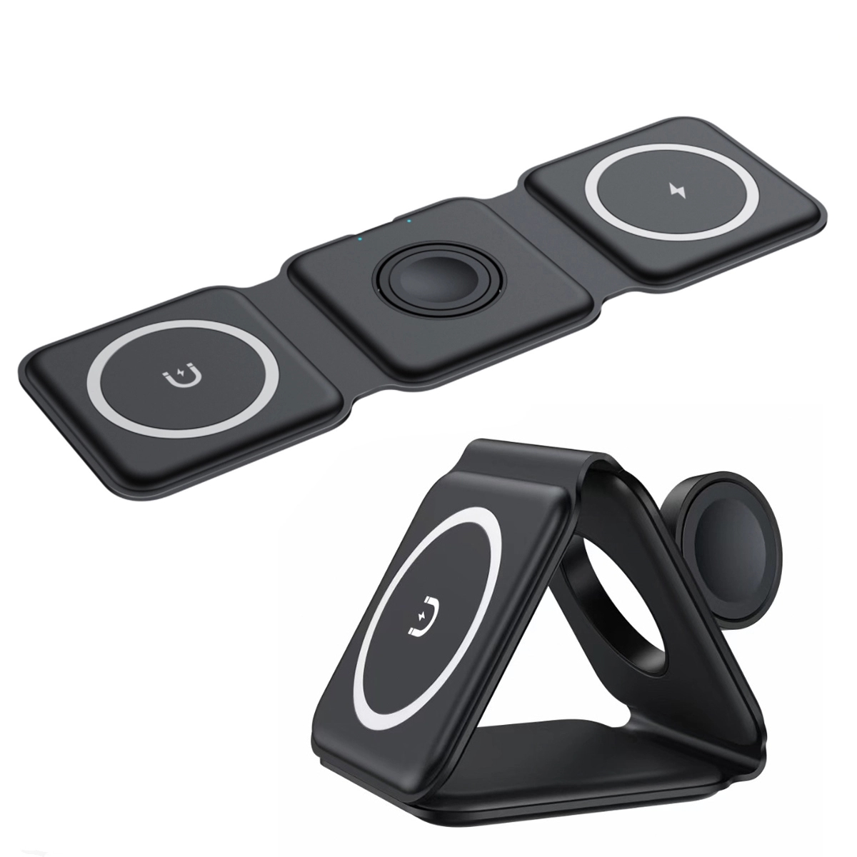 Foldable 3 in 1 Fast Wireless Charging Station 3