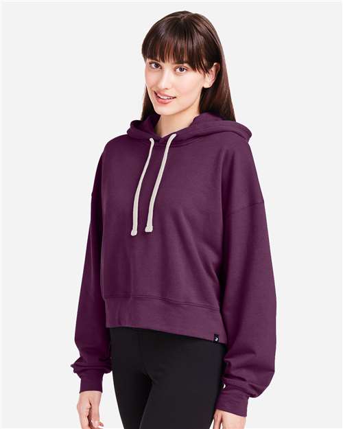 Women's Vintage Oversized Cropped Hooded Sweatshirt - PDP1725 27