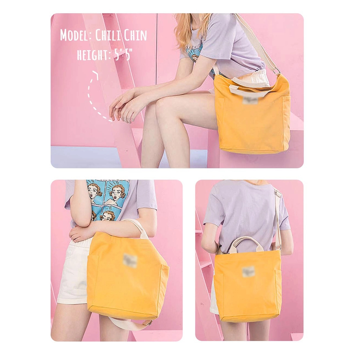 Women Canvas Tote Handbags 6