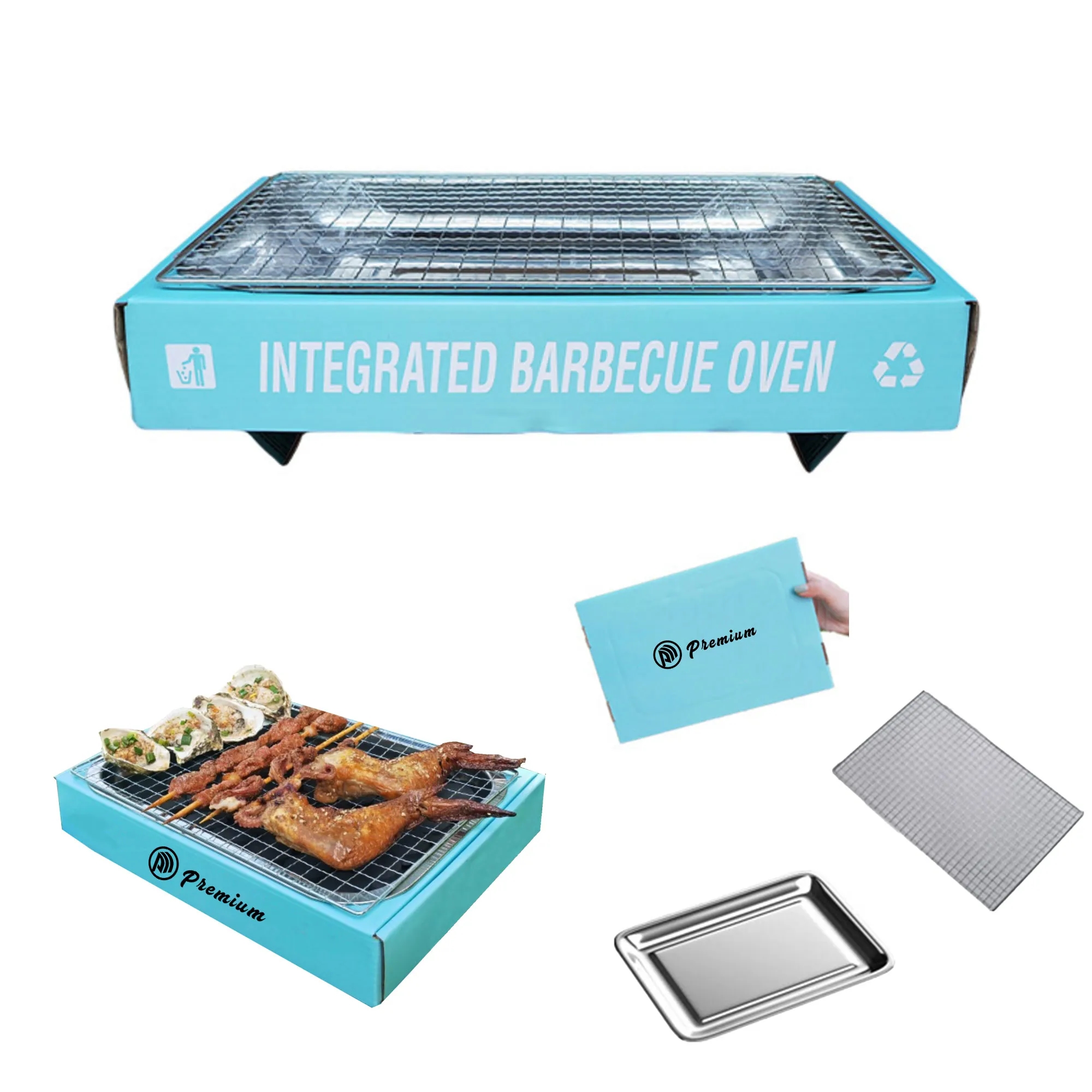 Portable Disposable Barbecue Box & Grill